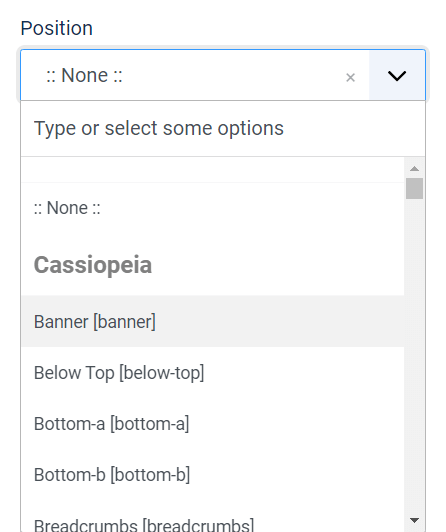 how to add map module position