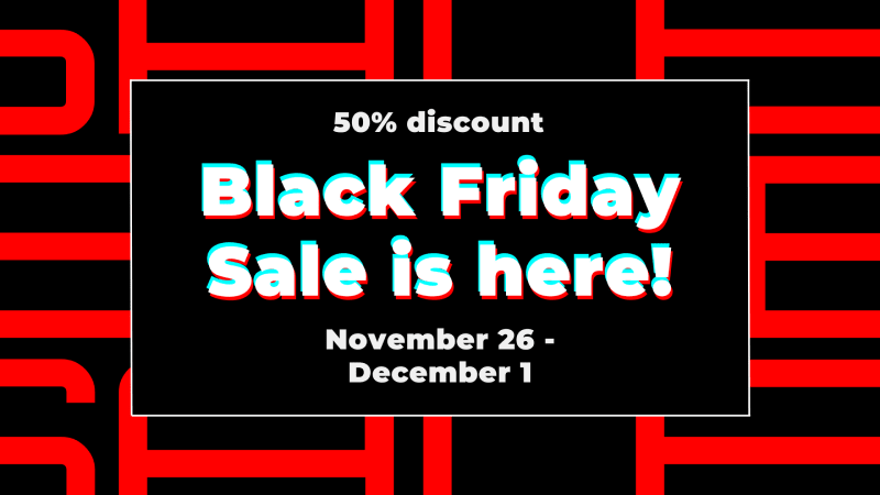 Black Friday discount