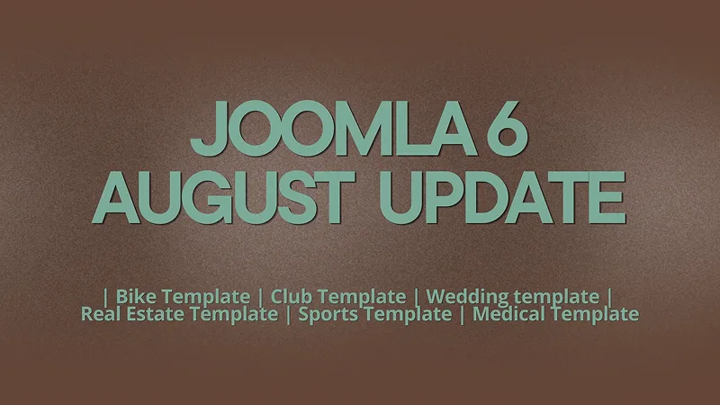 joomla 6 August update