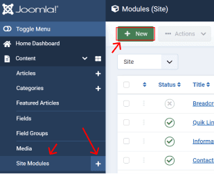 install joomla module joomla 5 add module