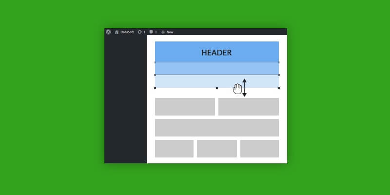 Header options in wordpress blank theme