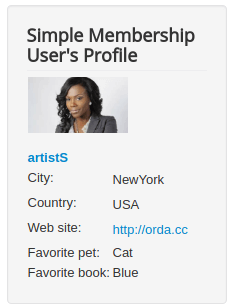 ability to display custom users fields in the user profile module
