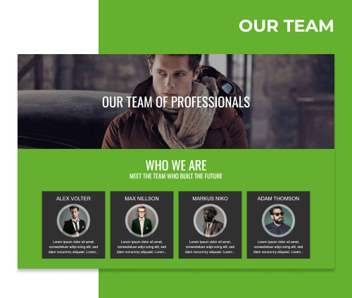 photographer wordpress theme team